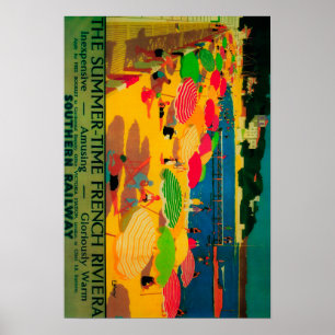 Poster Cru PosterEurope de la Côte d'Azur d'été