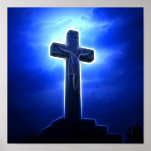 Poster Crucifixion dramatique de Jésus