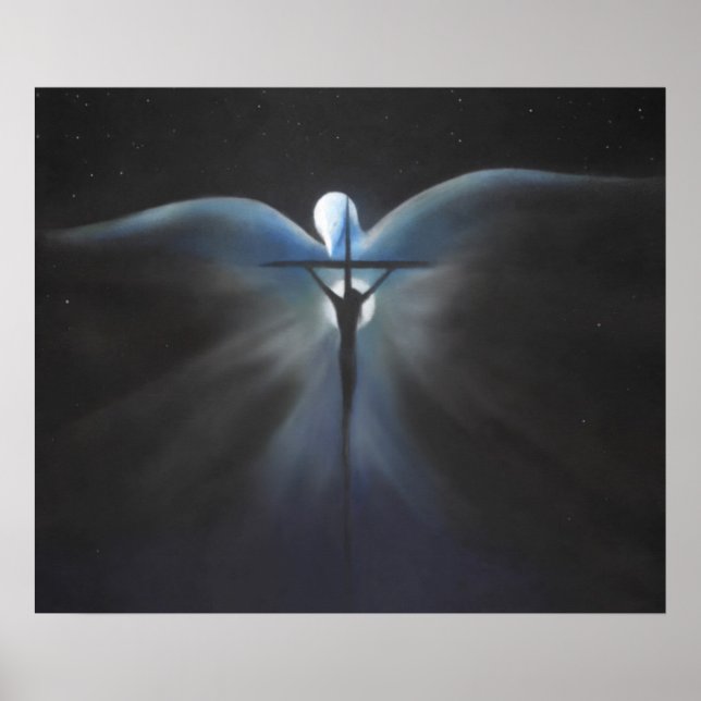 Poster Crucifixion du Christ avec l'Esprit Saint Imprimer (Devant)