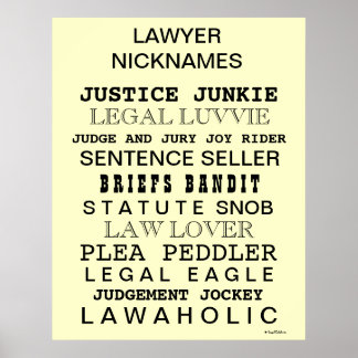 Poster Cruel Avocat Noms D'Avocat Drôle Noms D'Avocat