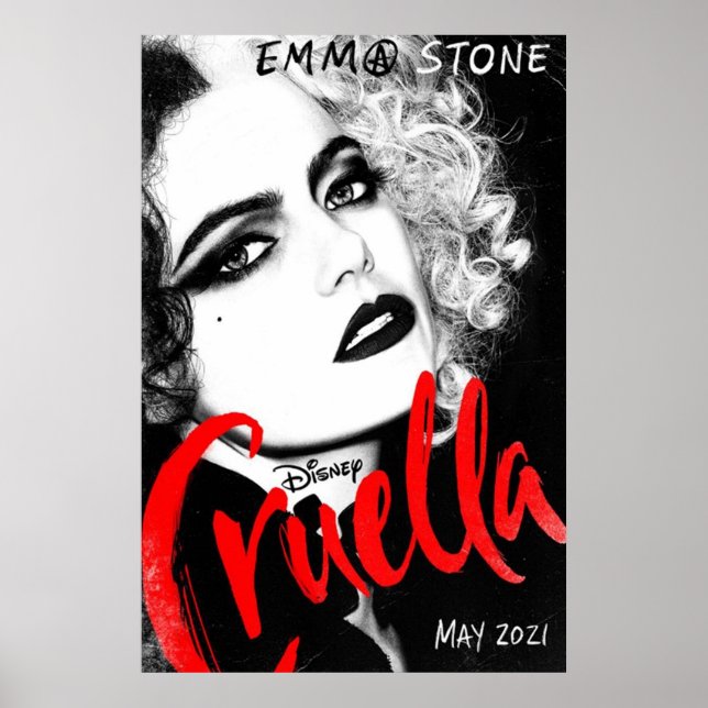 Poster Cruella 2021 Emma Stone Vertical (Devant)