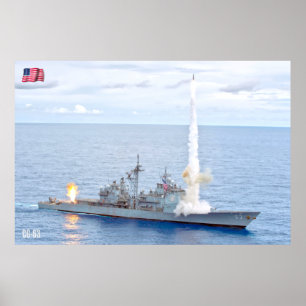 POSTER CRUISER DE MISSILES GUIDÉS - CG-63