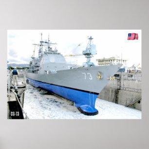 POSTER CRUISER DE MISSILES GUIDÉS - CG-73