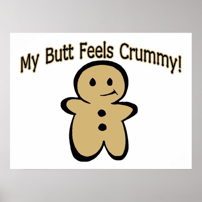 Poster Crummy Butt Cookie Boy (Devant)