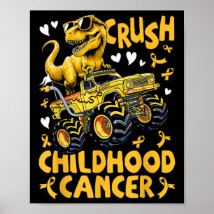 Poster Crush Enfhood Cancer Awareness Monster Truck Din