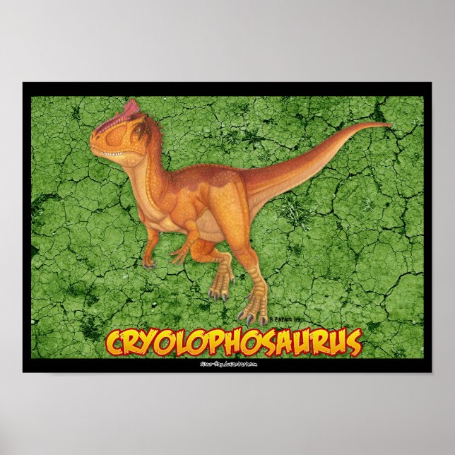 Poster Cryolophosaurus (Devant)