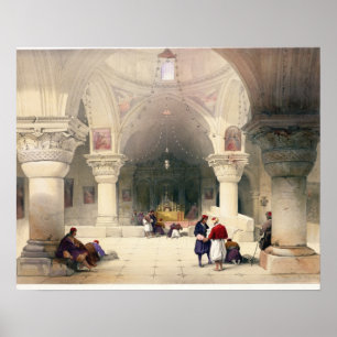 Poster Crypte du Saint Sépulcre, Jérusalem, plaque 20 f