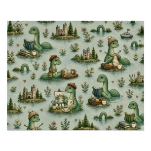 Poster Cryptides cosy Nessie Monstre du Loch Ness loisirs