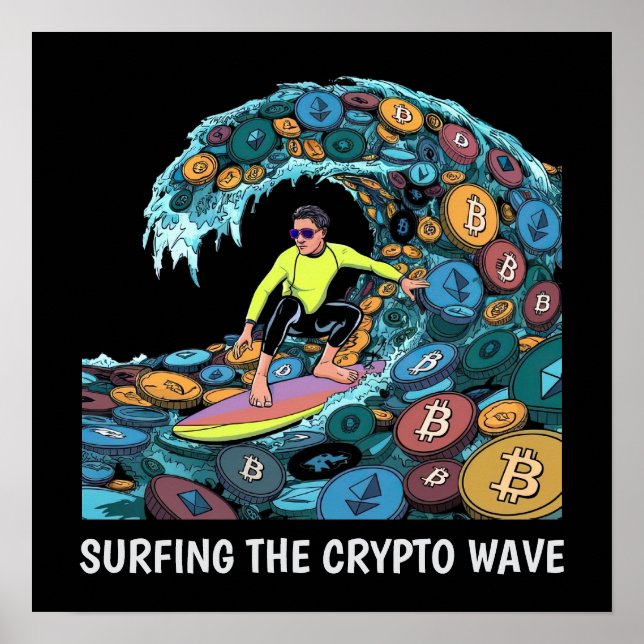 Poster Crypto de surf (Devant)