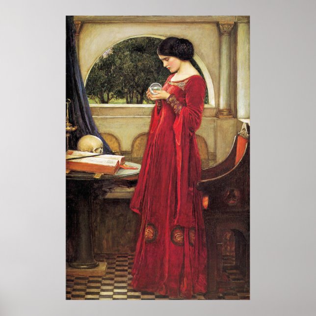 Poster Crystal Ball par John Waterhouse (Devant)
