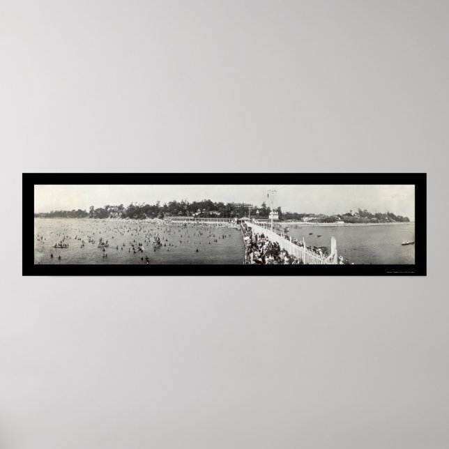 Poster Crystal Beach Ontario Photo 1914 (Devant)