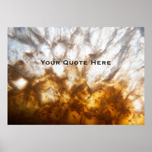 Poster Crystal Citrine Détaillé (Devant)