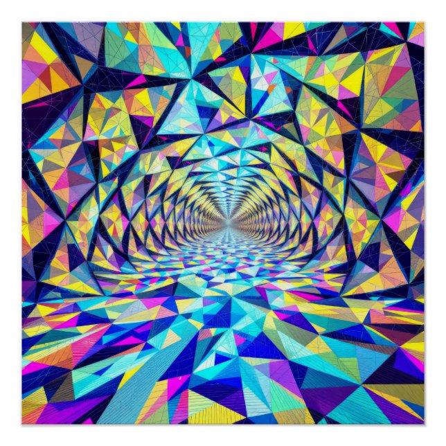 Poster Crystal Corridor: Journey Through the Prism (Devant)