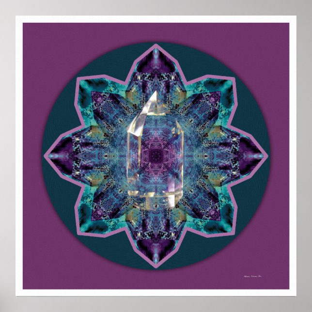 Poster Crystal Mandala 3 (Devant)