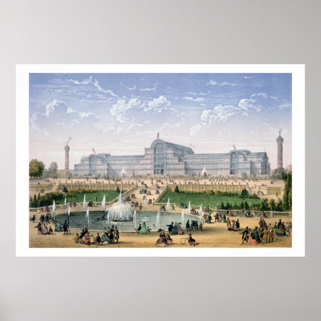 Poster Crystal Palace, Sydenham, c.1862 (litho couleur) (Devant)