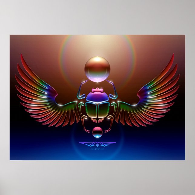 Poster Crystal Scarab par J. Matthew Root (Devant)