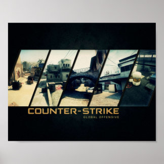 POSTER CSGO MAPS HQ