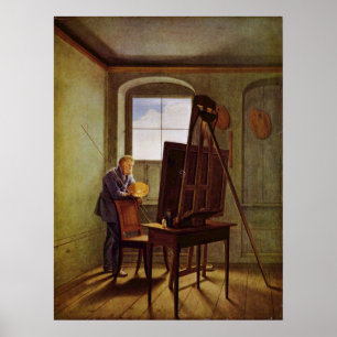 Poster Cspar David Friedrich dans le studio