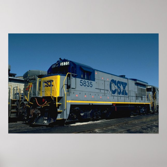 POSTER CSX GE B36-7 (Devant)