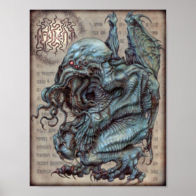 Poster Cthulhu 8,5 x 11 (Devant)