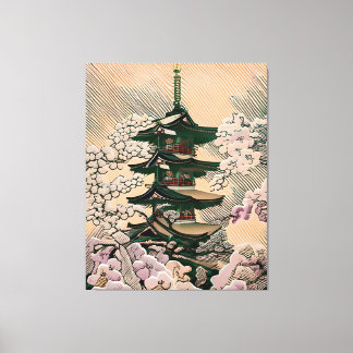 Póster Cuadro Hokan Ji Japón Leinwanddruck