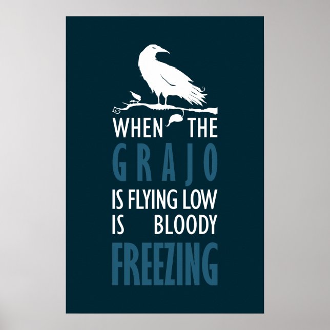 Poster Cuando el grajo vuela bajo (Devant)