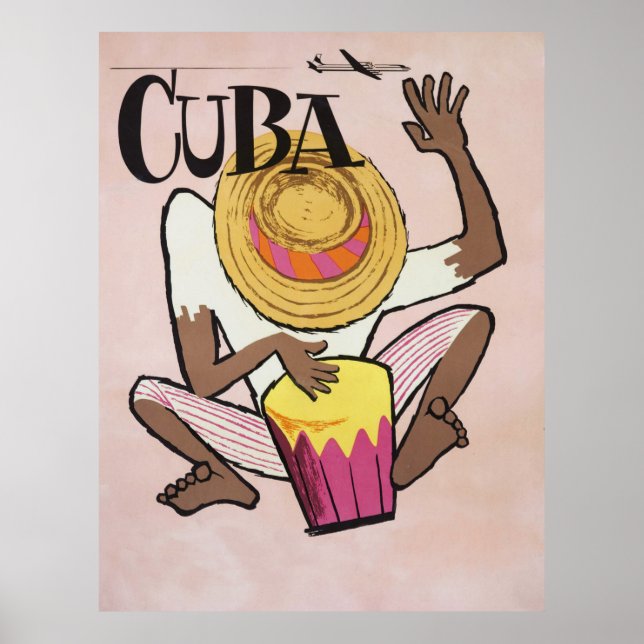 Poster Cuba, voyage vintage (Devant)