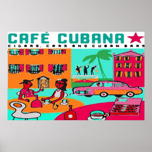 Poster cubana de café