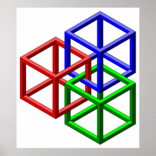 Poster Cubes Impossible