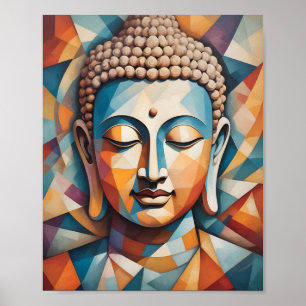 Poster Cubisme Abstrait   Bouddha Gautama