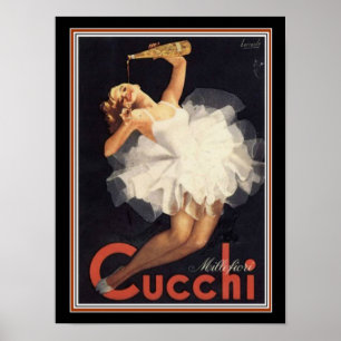 Poster Cucchi Millefiori Vintage Ad 12 x 16