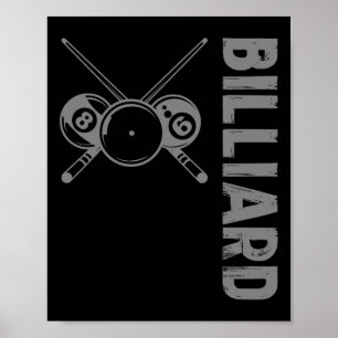 Poster Cue Sports Clic Billard