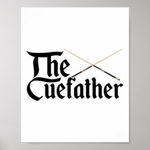 Poster Cuefather Billard Billard Billardplayer C