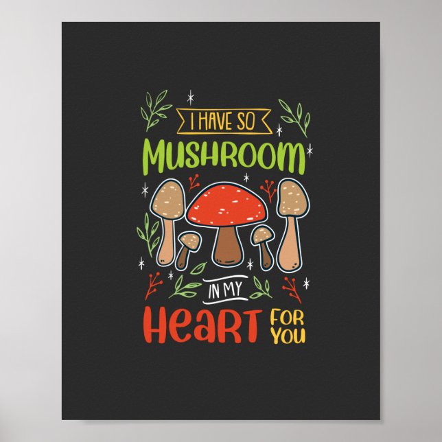 Poster cueillette de champignons (Devant)