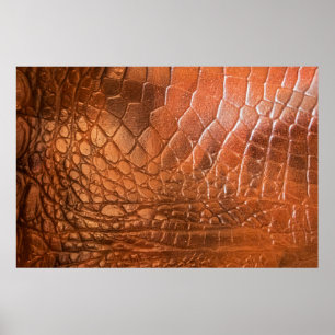 Poster Cuir Brown avec un motif sous forme d'écailles