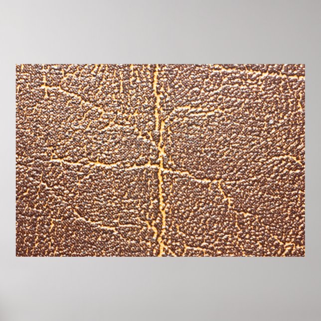 Poster Cuir naturel couverture texture abstraite, âgée, (Devant)