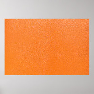 Poster Cuir orange texture motif fond cuir, t