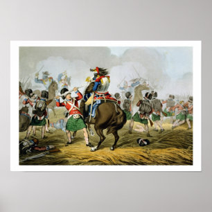 Poster Cuirassiers français à la bataille de Waterloo, Ch