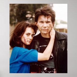 Poster cuirs winona ryder et christian slater