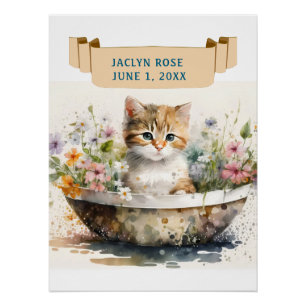 Poster CUISINE ADORABLE EN BOWL AVEC NOM Anniversaire de 