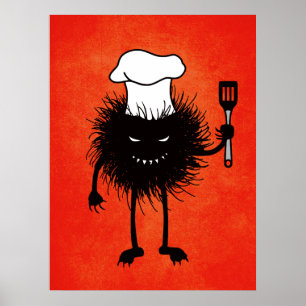 Poster Cuisine Créature maléfique Halloween