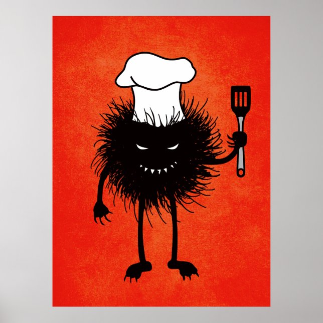Poster Cuisine Créature maléfique Halloween (Devant)