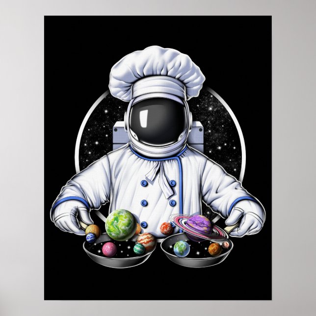 Poster Cuisine des astronautes spatiaux (Devant)