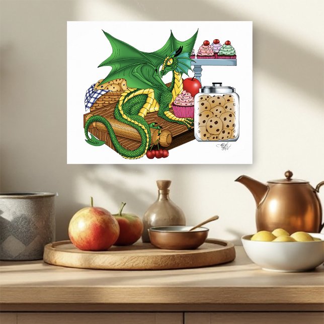 Poster Cuisine Dragon (Créateur téléchargé)