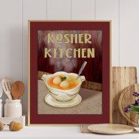 Cuisine Kosher Juif Matzah Boule Soupe Art Imprime