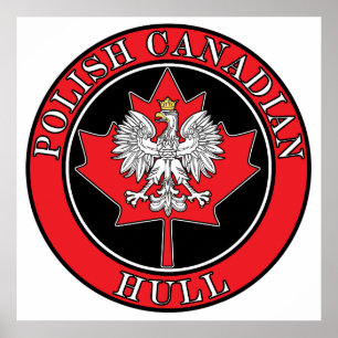 Poster Cuisse Polonaise Feuille canadienne ronde