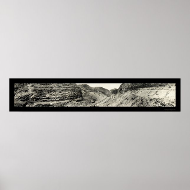 Poster Culebra Cut Panama Photo 1913 (Devant)