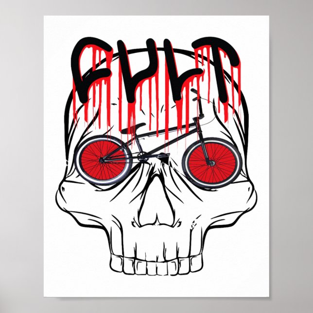 Poster Cult Bmx Halloween Costume Cadeau Pour Femmes Fill (Devant)