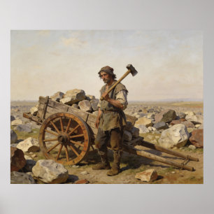 Poster Cultivateur de roches