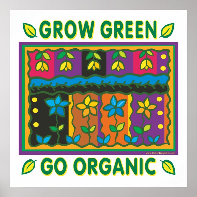 Poster Cultiver Alimentation Biologique Jardin Agritouris (Devant)